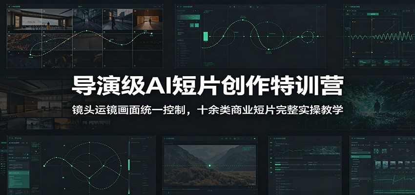 导演级AI短片创作特训营:镜头运镜画面统一控制,十余类商业短片完整实操教学(更新)-好耶资源