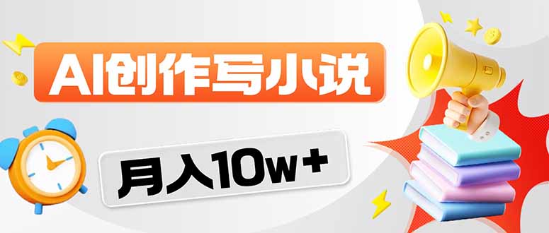 2026风口项目AI写小说 轻松实现月入10w+-好耶资源