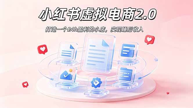 2026 年最强风口掘金项目:AI小红书虚拟电商,布局搜索流量,每日躺赚500+-好耶资源