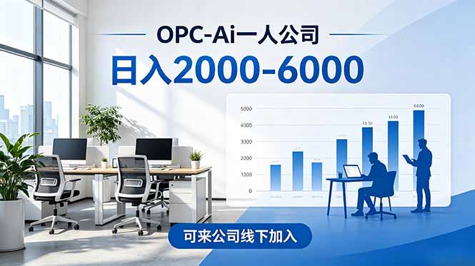 2026创业新风口—OPC一人公司模式震撼首发!日收益2000-6000+,项目绿色长久,安全稳健,合…-好耶资源