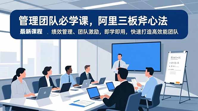 管理团队必学课，阿里三板斧心法、绩效管理、团队激励，即学即用，快速打造高效能团队-好耶资源