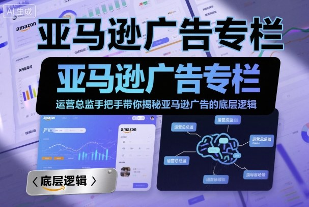 亚马逊广告专栏：运营总监手把手带你揭秘亚马逊广告的底层逻辑-好耶资源