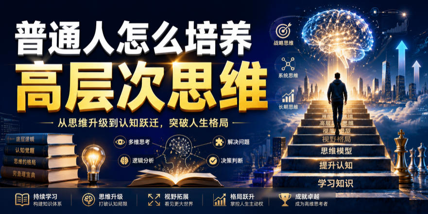 公众号付费文章：普通人怎么培养高层次思维-好耶资源