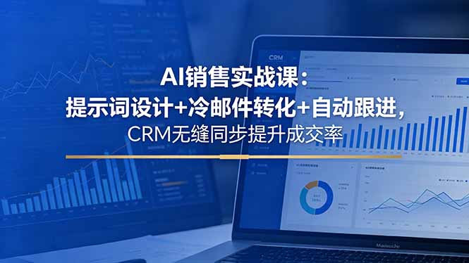 AI销售实战课:提示词设计+冷邮件转化+自动跟进,CRM无缝同步提升成交率-好耶资源