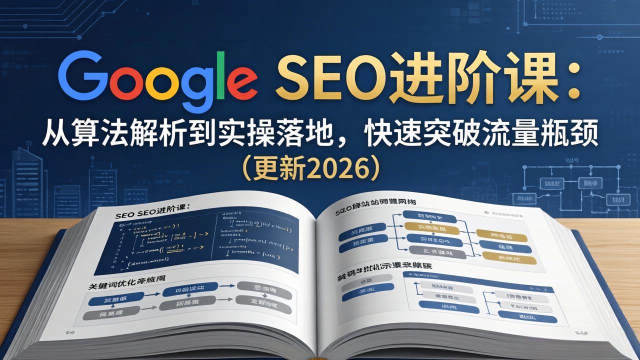 Google SEO进阶课：从算法解析到实操落地，快速突破流量瓶颈(更新2026-好耶资源