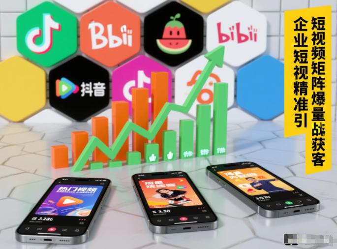 企业短视频精准引流矩阵获客，短视频矩阵爆量战法-好耶资源