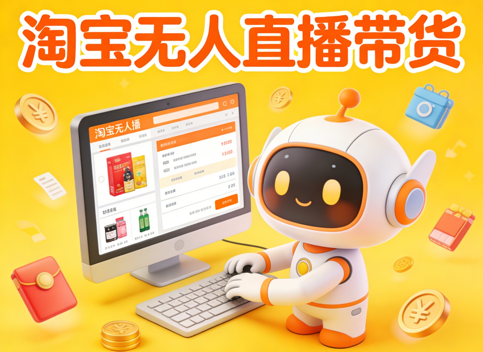淘宝无人直播带货,24小时自动卖货,月佣金1W+,不违规不封号,不用露脸-好耶资源