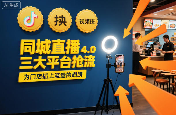 同城直播实操班4.0，三大平台抢流，为门店插上流量的翅膀-好耶资源