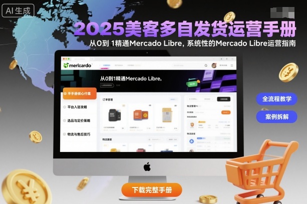 2025美客多自发货运营手册：从0到1精通Mercado Libre，系统性的Mercado Libre运营指南-好耶资源