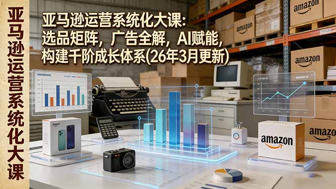 亚马逊运营系统化大课：选品矩阵，广告全解，AI赋能，构建千阶成长体系(26年3月更新-好耶资源