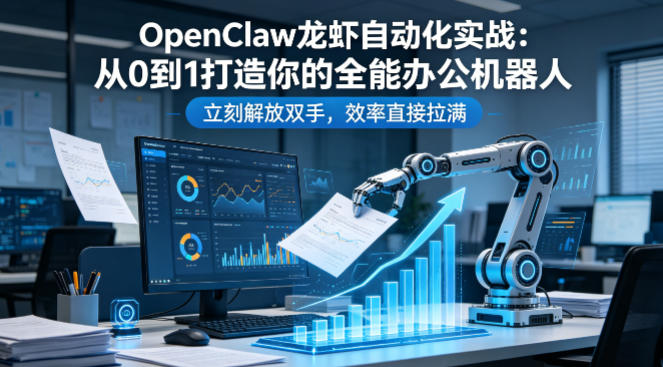 OpenClaw龙虾自动化实战:从0到1打造你的全能办公机器人,立刻解放双手,效率直接拉满-好耶资源