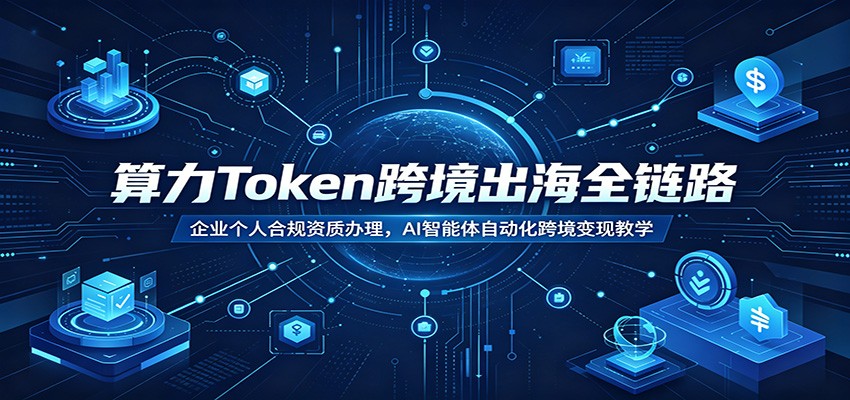 算力Token跨境出海全链路：企业个人合规资质办理，AI智能体自动化跨境变现教学-好耶资源