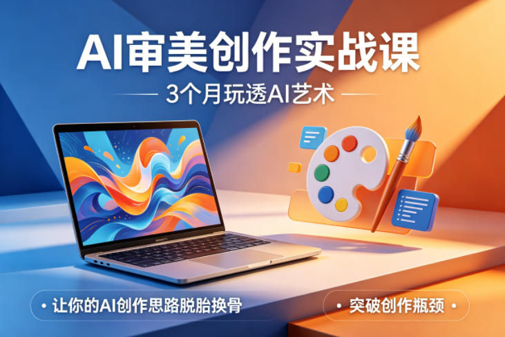 AI审美创作实战课，3个月玩透AI艺术，让你的AI创作思路脱胎换骨，突破创作瓶颈-好耶资源