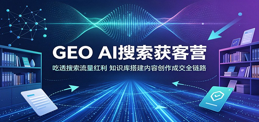 GEO AI搜索获客营:吃透搜索流量红利,知识库搭建内容创作成交全链路-好耶资源