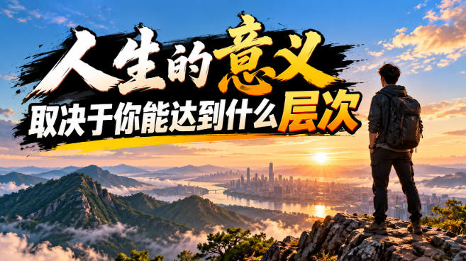 某公众号付费文章：人生的意义，取决于你能达到什么层次-好耶资源