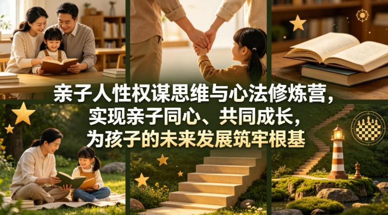 亲子人性权谋思维与心法修炼营，实现亲子同心、共同成长，为孩子的未来发展筑牢根基【音频】-好耶资源