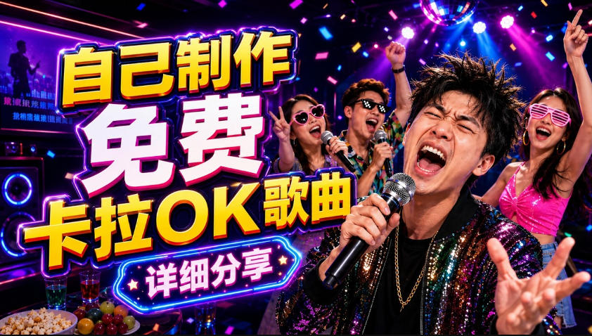 零基础AI制作免费卡拉OK视频教程，从歌曲生成、音轨分离到字幕制作、视频导出，手把手教学-好耶资源