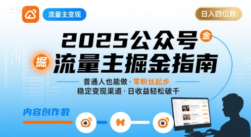 公众号流量主变现项目,普通人也能通过这个项目日入四位数(更新26年8月)-好耶资源