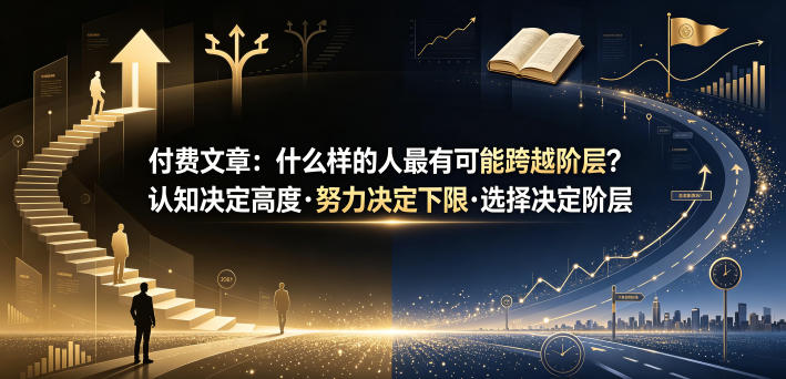 付费文章:什么样的人最有可能跨越阶层?认知决定高度·努力决定下限·选择决定阶层-好耶资源