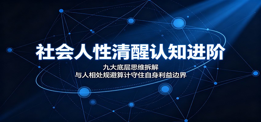 社会人性清醒认知进阶：九大底层思维拆解，与人相处规避算计守住自身利益边界-好耶资源