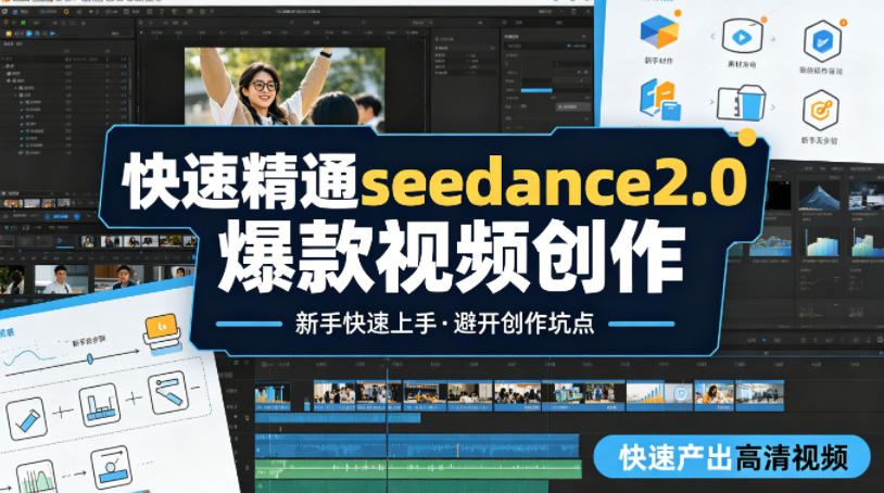 快速精通seedance2.0爆款视频创作，快速产出高清视频，避开大量创作坑点，新手也能快速上手-好耶资源