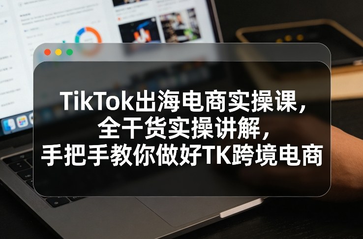 TikTok出海电商实操课，全干货实操讲解，手把手教你做好TK跨境电商-好耶资源