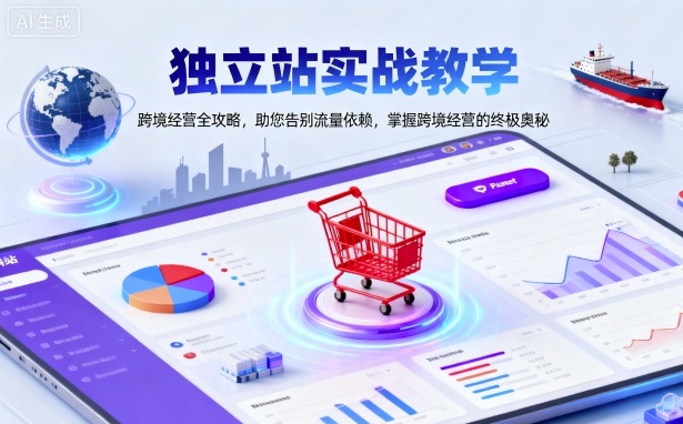 独立站实战教学，跨境经营全攻略，助您告别流量依赖，掌握跨境经营的终极奥-好耶资源