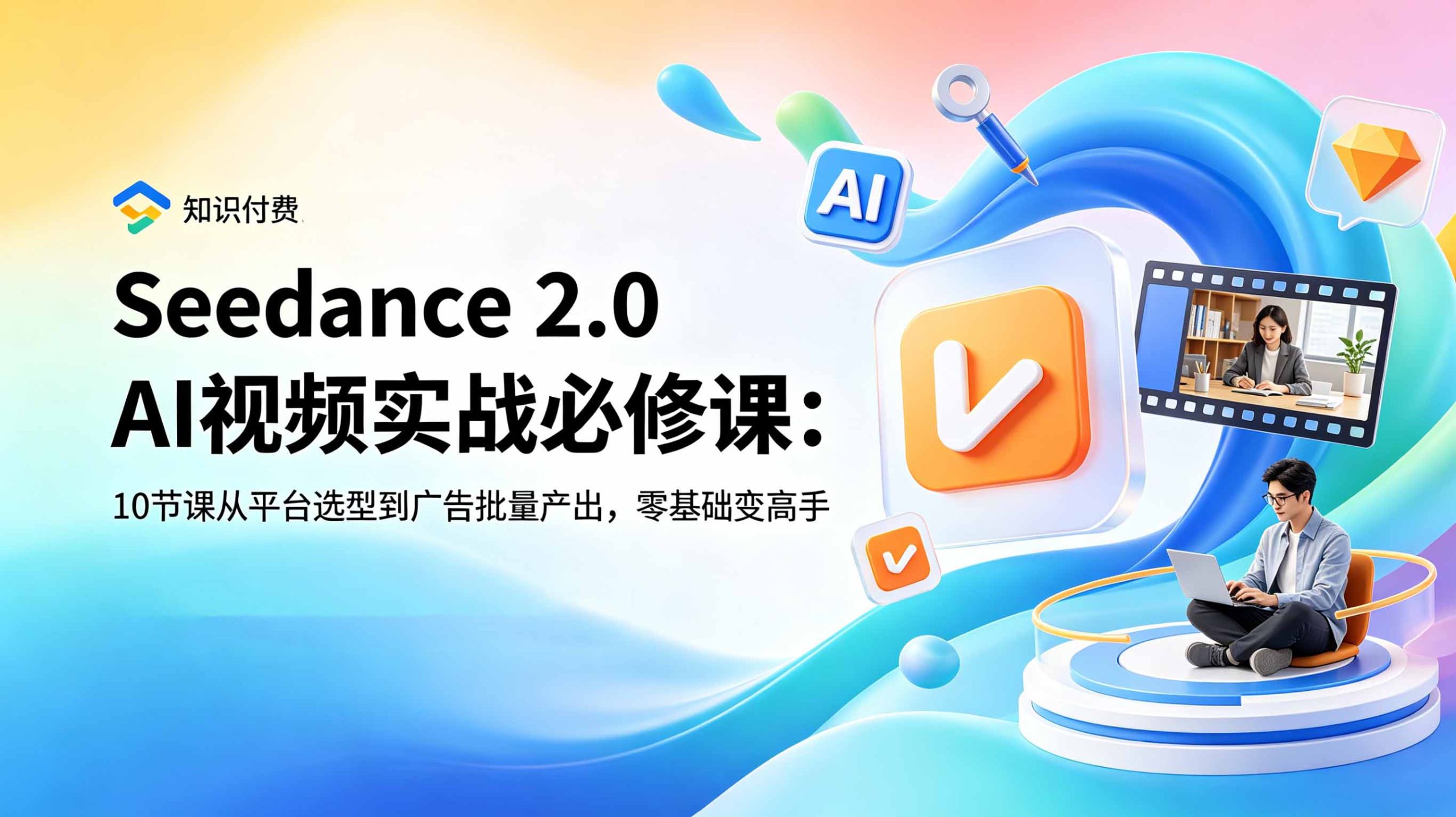 Seedance 2.0 AI视频实战必修课：10节课从平台选型到广告批量产出，零基础变高手-好耶资源