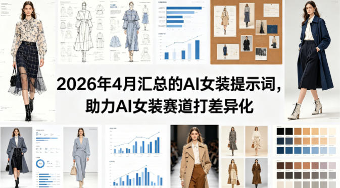 2026年4月汇总的AI女装提示词，助力AI女装赛道打差异化-好耶资源