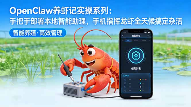 OpenClaw养虾记实操系列-更新：手把手部署本地智能助理，手机指挥龙虾全天候搞定杂活-好耶资源