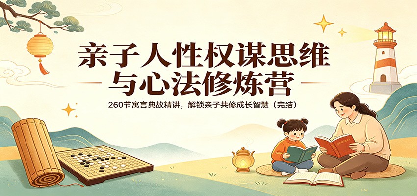 亲子人性权谋思维与心法修炼营：260节寓言典故精讲，解锁亲子共修成长智慧(完结)-好耶资源