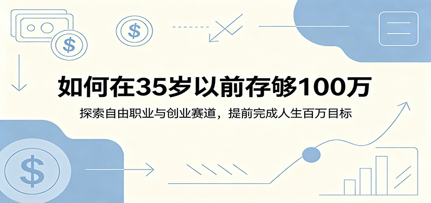 如何在35岁以前存够100万：探索自由职业与创业赛道，提前完成人生百万目标-好耶资源
