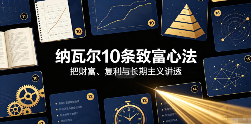 付费文章：纳瓦尔10条致富心法-好耶资源