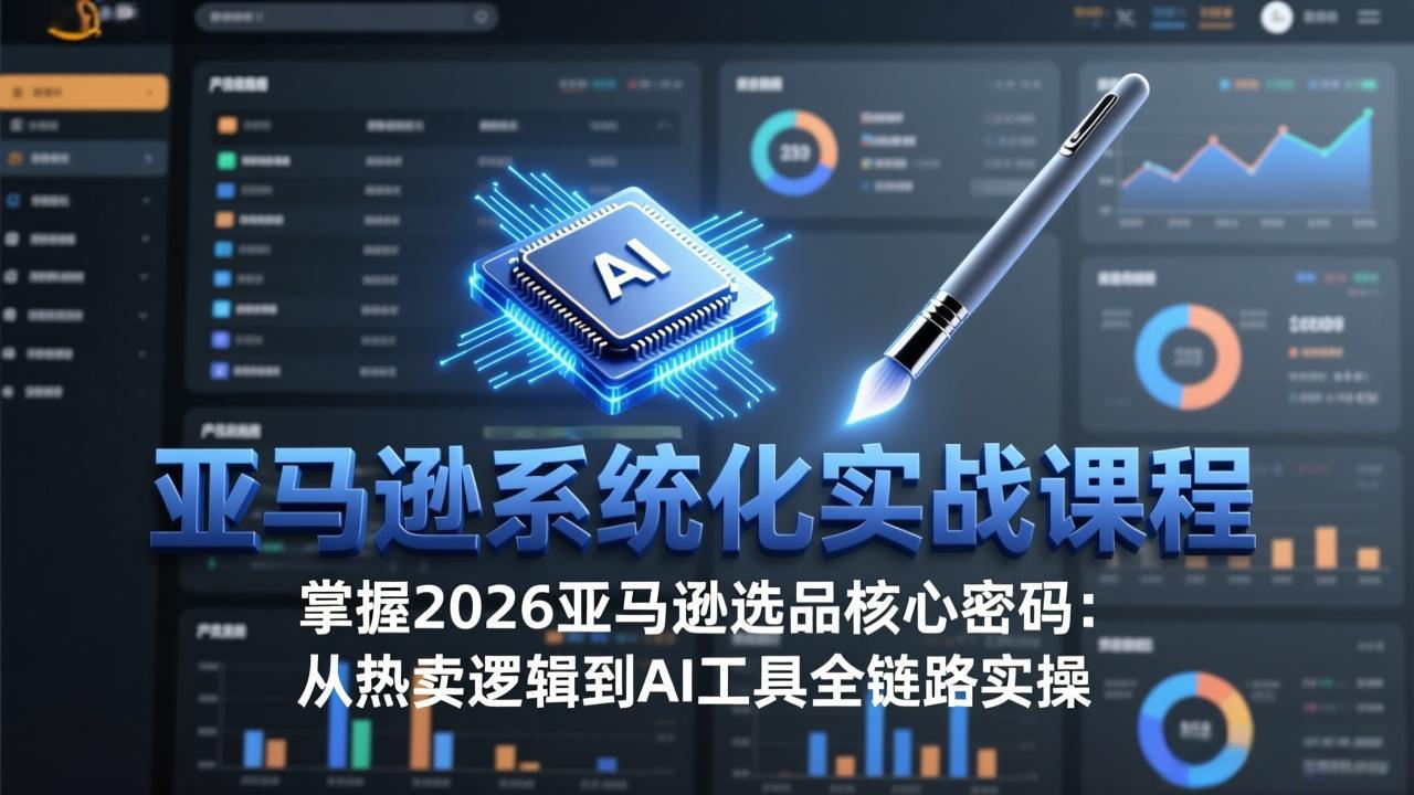 亚马逊系统化实战课-更新3月：2026最新选品方法论，从热卖原因分析到AI作图，提升选品成功率-好耶资源