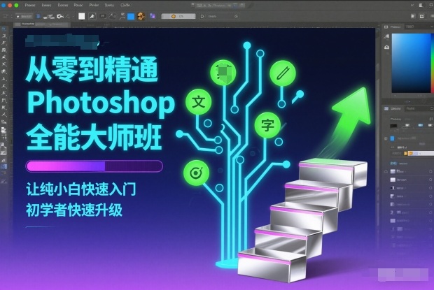 从零到精通Photoshop全能大师班,让纯小白快速入门,初学者快速升级-好耶资源