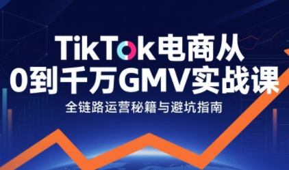 TikTok电商从0到千万GMV实战课，从0到1拆解实战秘籍(更新)-好耶资源