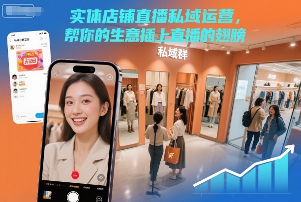 实体店铺直播私域运营，帮你的生意插上直播的翅膀-好耶资源