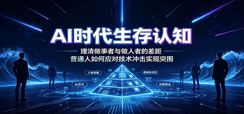 AI时代生存认知：理清做事者与做人者的差距，普通人如何应对技术冲击实现突围-好耶资源