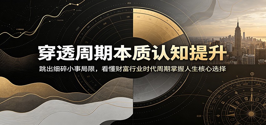 穿透周期本质认知提升:跳出细碎小事局限,看懂财富行业时代周期掌握人生核心选择-好耶资源