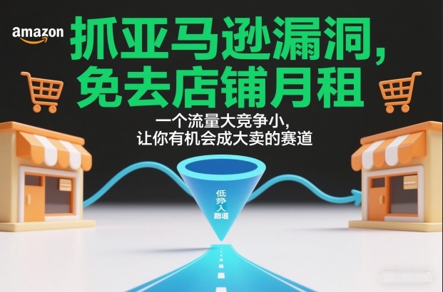 抓亚马逊漏洞,免去店铺月租,一个流量大竞争小,让你有机会成大卖的赛道-好耶资源