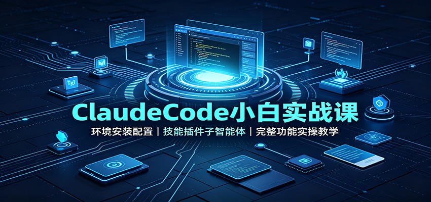 ClaudeCode小白实战课：环境安装配置，技能插件子智能体，完整功能实操教学-好耶资源