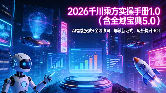 2026 千川乘方实操手册 1.0(含全域宝典 5.0-好耶资源