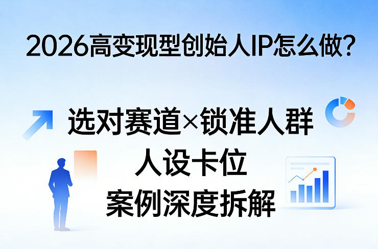 2026高变现型创始人IP怎么做？选对赛道×锁准人群×人设卡位×案例深度拆解-好耶资源