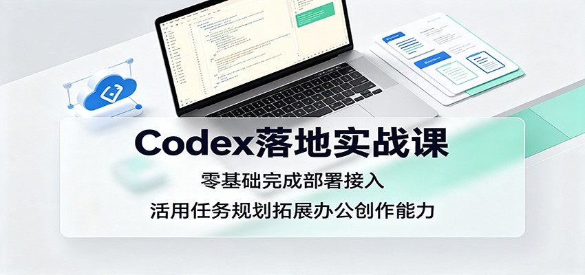 Codex落地实战课：零基础完成部署接入，活用任务规划拓展办公创作能力-好耶资源