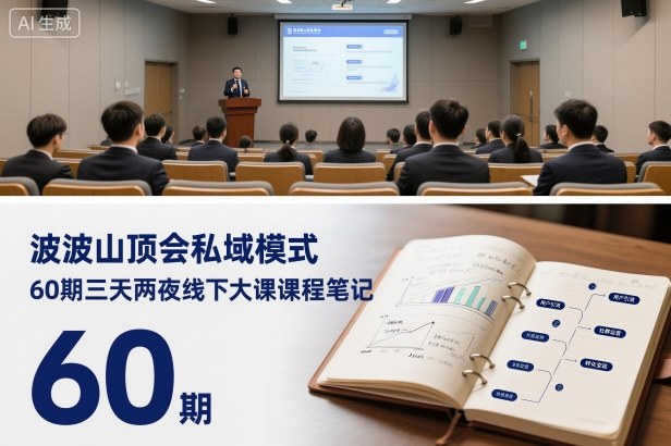 波波山顶会私域模式60期三天两夜线下大课课程笔记(文档)-好耶资源