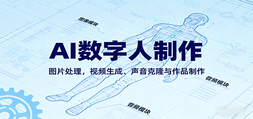 AI永生数字人制作教程：图片处理，视频生成、声音克隆与作品制作-好耶资源