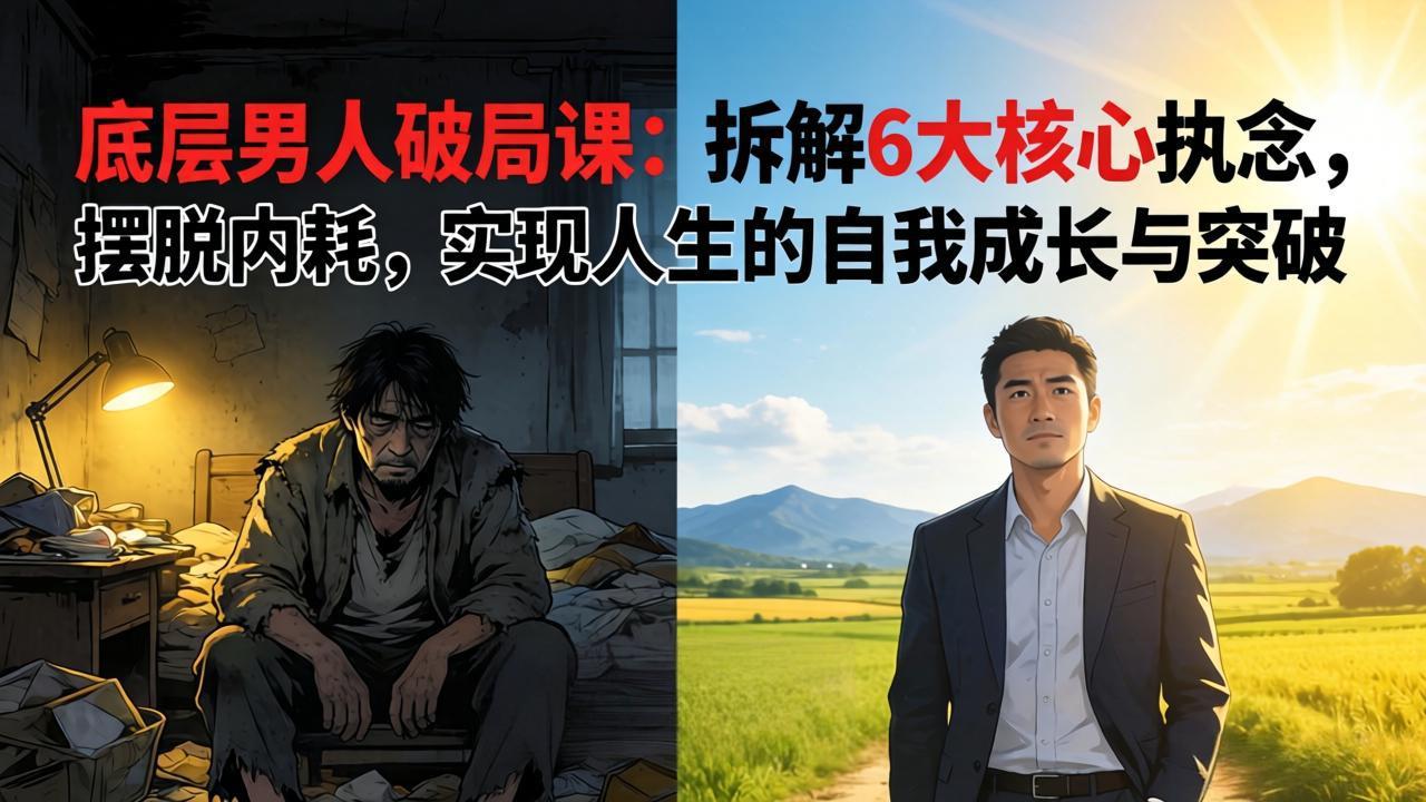 付费文章:底层男人破局课:拆解 6 大核心执念,摆脱内耗,实现人生的自我成长与突破-好耶资源