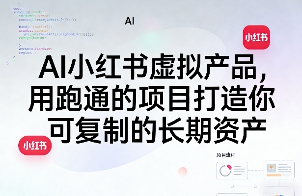AI小红书虚拟产品，用跑通的项目打造你可复制的长期资产(更新)-好耶资源