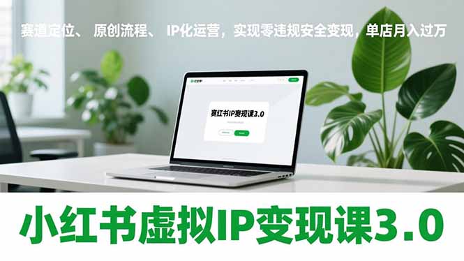 小红书虚拟IP变现课3.0,赛道定位、原创流程、IP化运营,实现零违规安全变现,单店月入过万-好耶资源