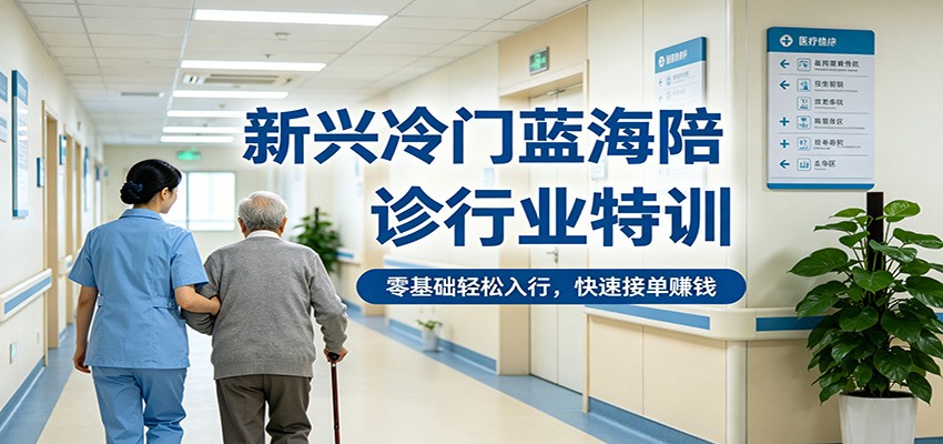 新兴冷门蓝海陪诊行业特训，零基础轻松入行，快速接单赚钱-好耶资源
